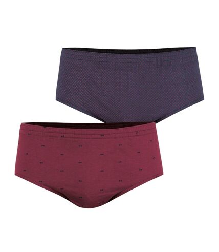 Lot de 2 slips taille haute homme Motif