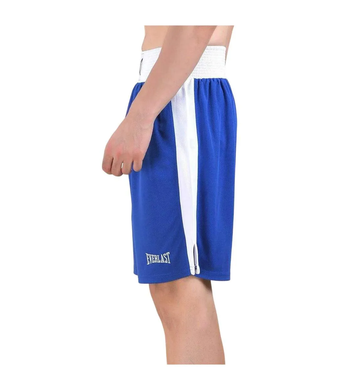 Short De Boxe Homme Bleu Blanc Everlast-3