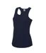Just Cool Girlie Fit Sports Ladies Vest / Tank Top French Navy AWDis-2