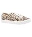 Womens/ladies Onlnicola Trainers Cream Leopard Only-1