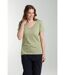 Tee Shirt Col V Manches Courtes Femme Maddy  Sauge() | Gerard Pasquier Avec Col-v | Gerard Pasquier-2