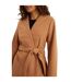Dorothy Perkins Womens/Ladies Wrap Petite Longline Coat (Camel)