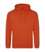 Sweat à capuche college adulte rouge orangé vif Awdis