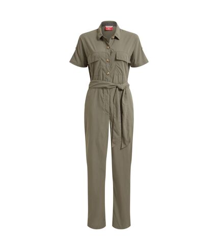 Femmes/madames rania nosilife jumpsuit vert kaki Craghoppers