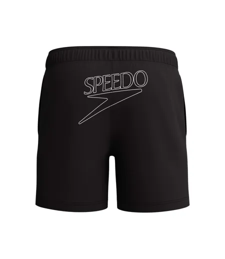 Mens Classic Volley Logo Swim Shorts Black Speedo
