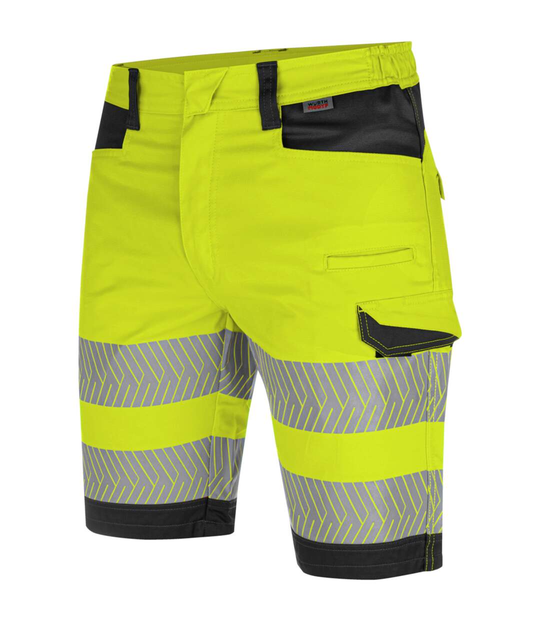 Bermuda de travail haute-visibilité fluo jaune/anthracite Würth MODYF