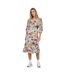 Robe Portefeuille Manches Bouffantes Femme Blanc Only-4