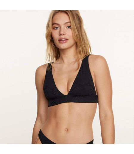 Haut de maillot de bain triangle noir Voyage