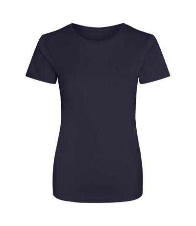 T-shirt de sport femmes bleu marine AWDis