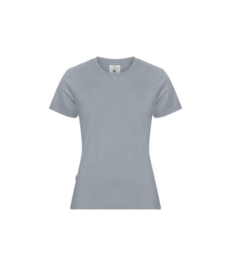Womens/ladies Organic T-shirt Misty Blue Cottover