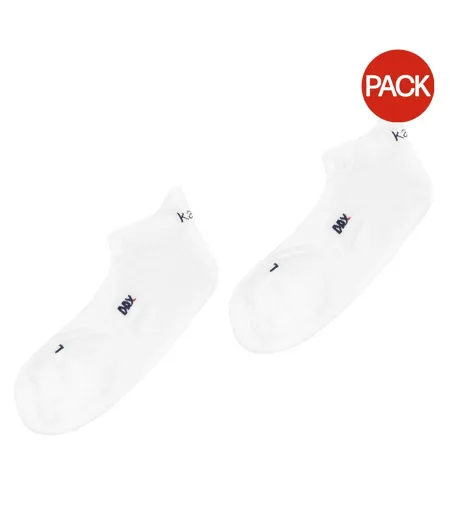 Lot De 2  Socquettes Course À Pied Homme Blanc Karrimor