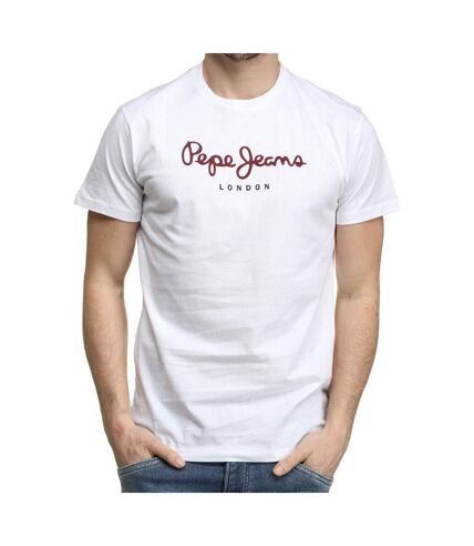 T-shirt Blanc Homme Pepe Jeans Eggo N - L