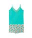 Top short turquoise Roulotte