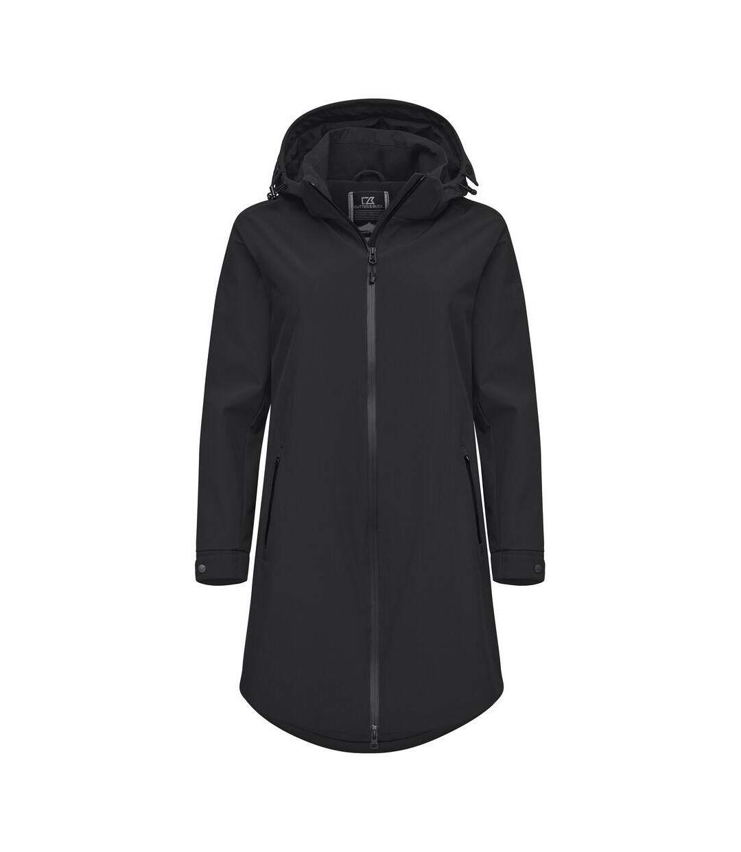 Womens/ladies Wedderburn Waterproof Jacket Black Cutter & Buck-1