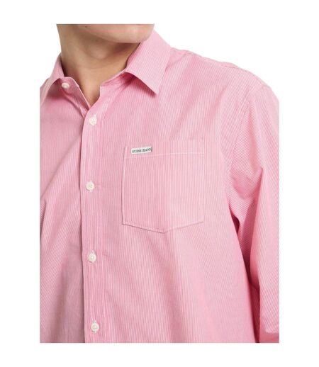 Chemise Jeans Homme Rose Guess