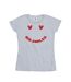 Disney T-Shirt coton grand sourire Mickey Mouse Femme/Ladies (Gris sportif) - UTBI33284-1