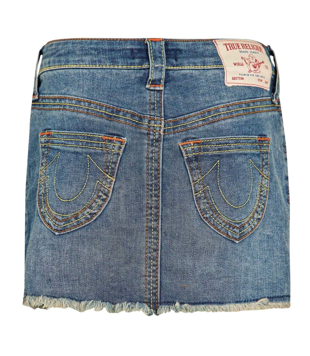 Womens/ladies Sadie Spade Denim Mini Skirt Blue True Religion-3