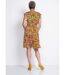 Robe courte volantée imprimé floral-2