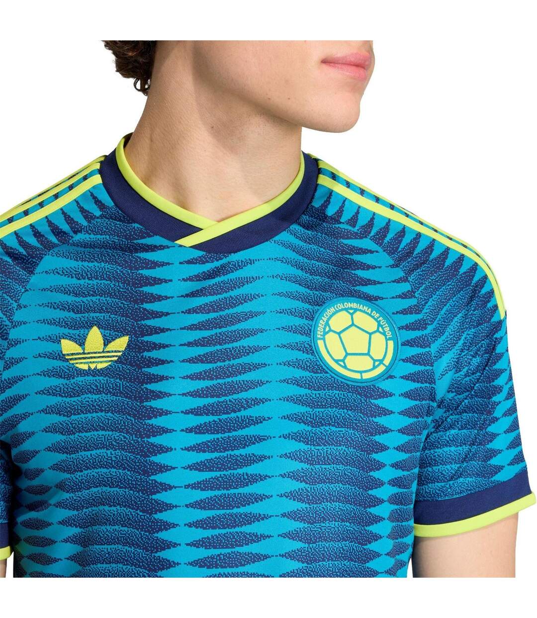 Mens World Cup 2026 Colombia Fc Away Shirt Navy Yellow Adidas-4