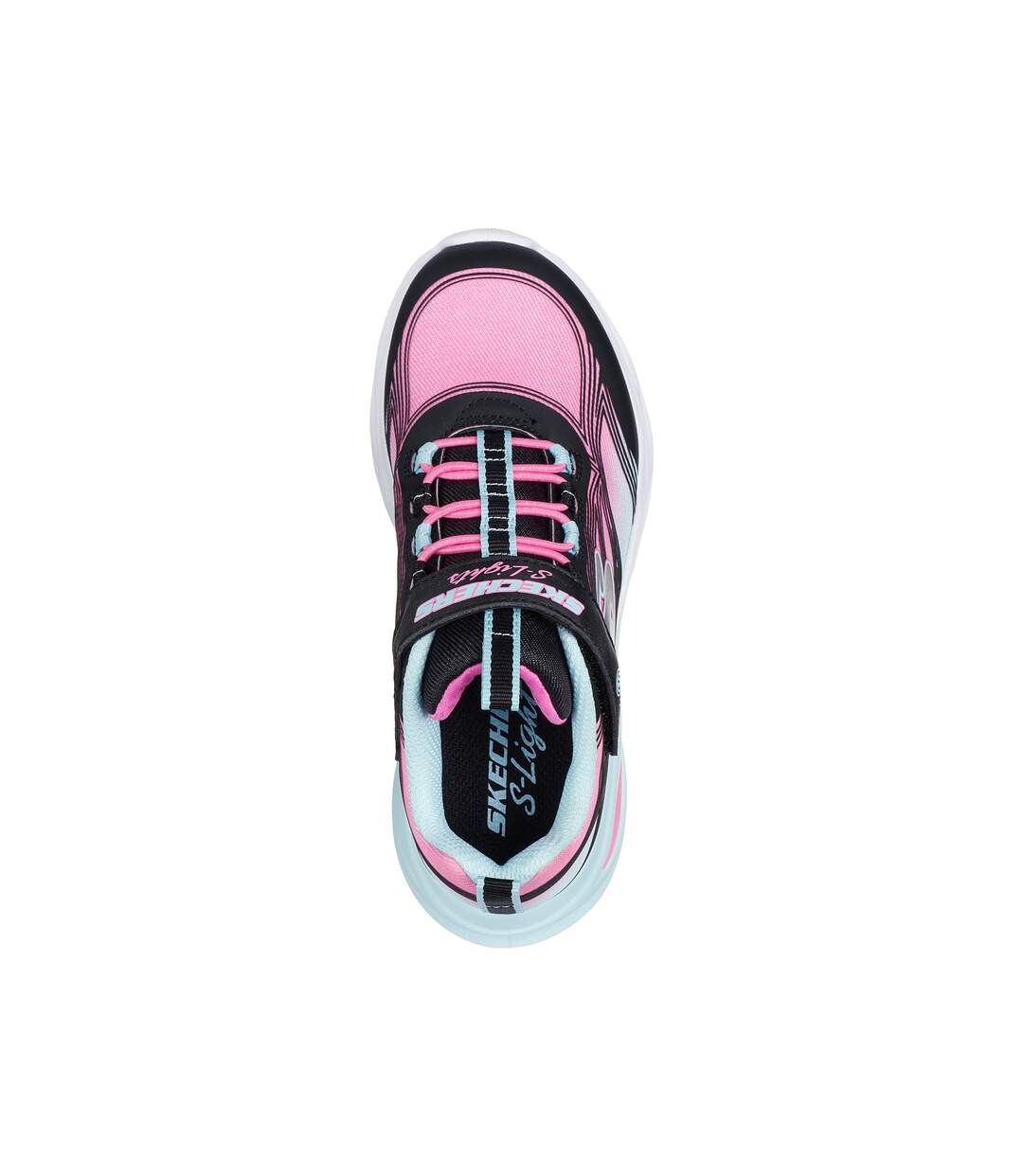Basket Enfant à Scratch Skechers Lite-Cosmic Glow-5