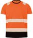 T-shirt haute visibilité sécurité ECORESPONSABLE - R502X - orange fluo