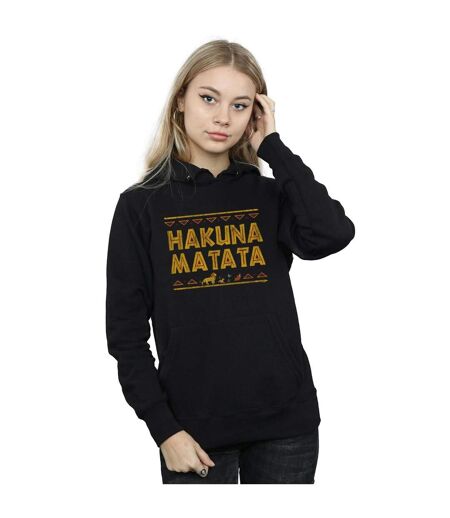 Disney - Sweat à capuche THE LION KING HAKUNA MATATA - Femme (Noir) - UTBI9496