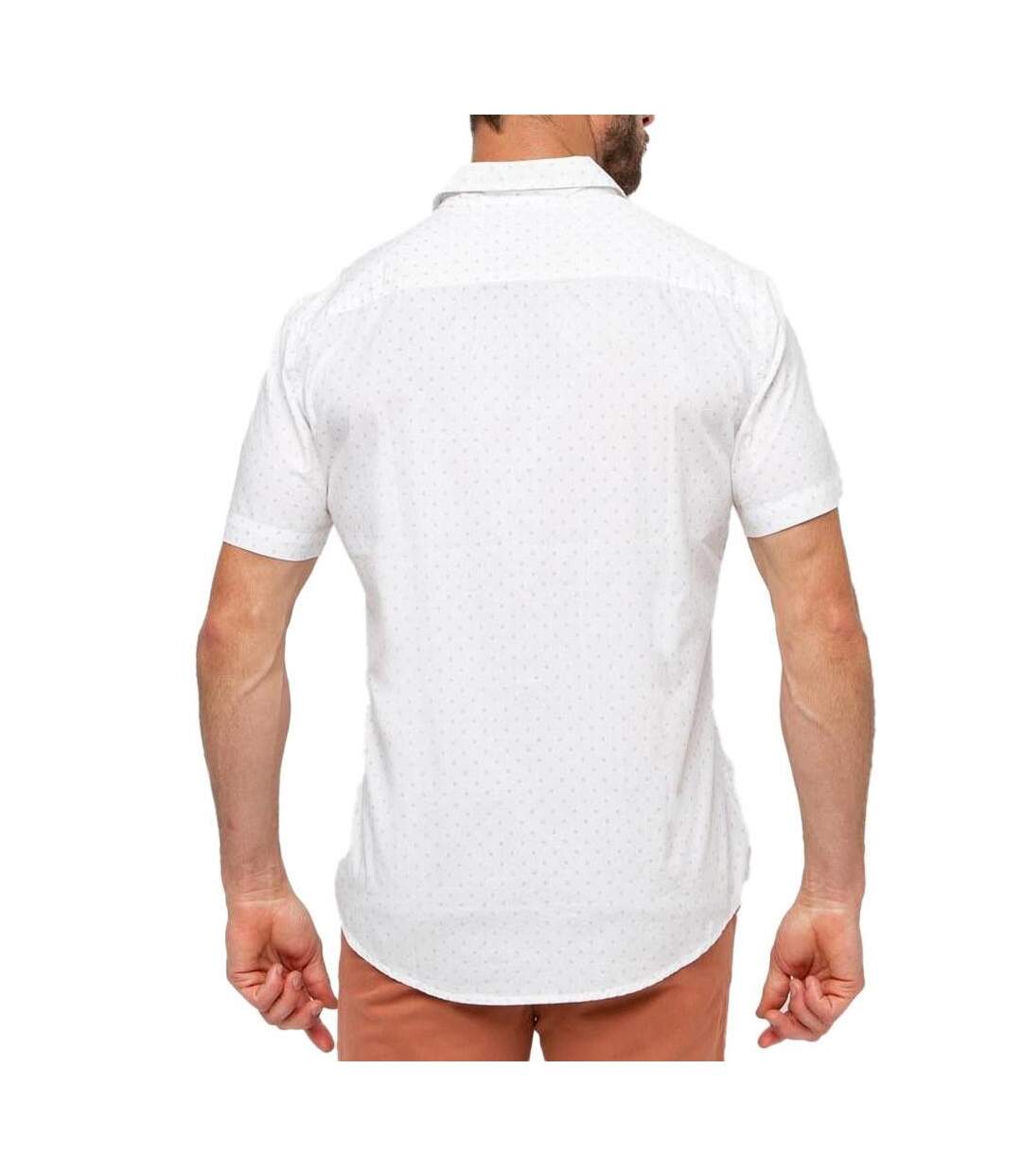 Chemise Manches Courtes Blanche Homme TBS DEVONCHA - 4XL