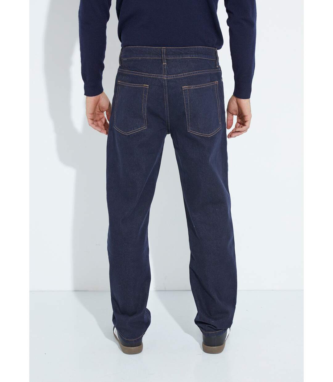 Jean denim 5 poches bas resserré, brut-2
