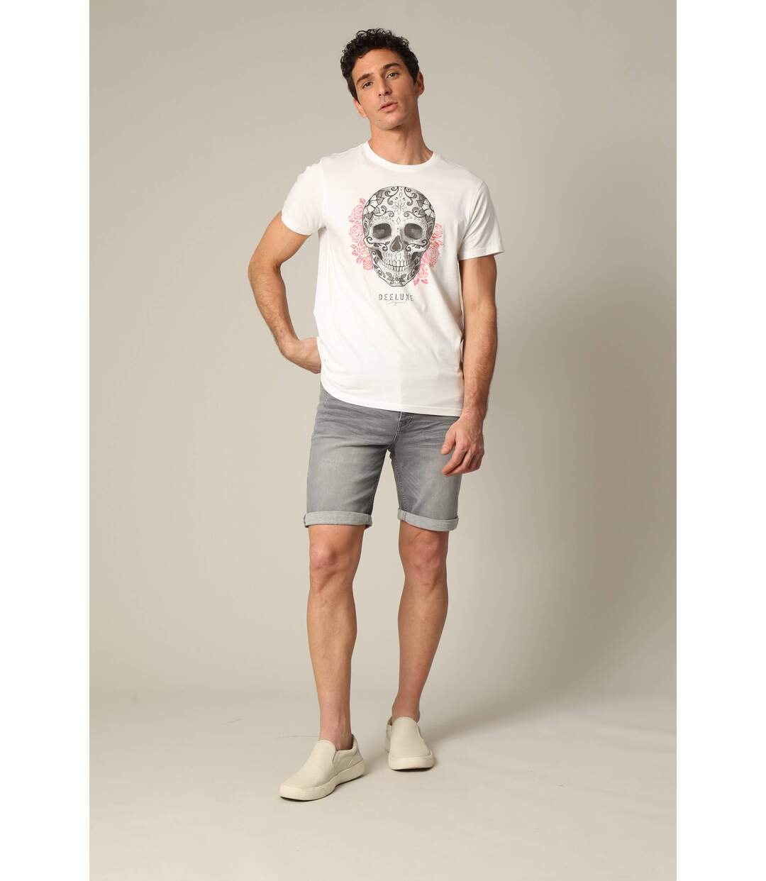 T-shirt en jersey de coton avec print et manches courtes CALABERA-1