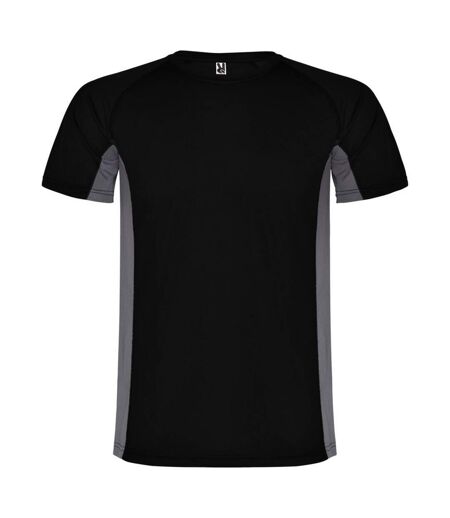 T-shirt shanghai homme noir uni / anthracite Roly