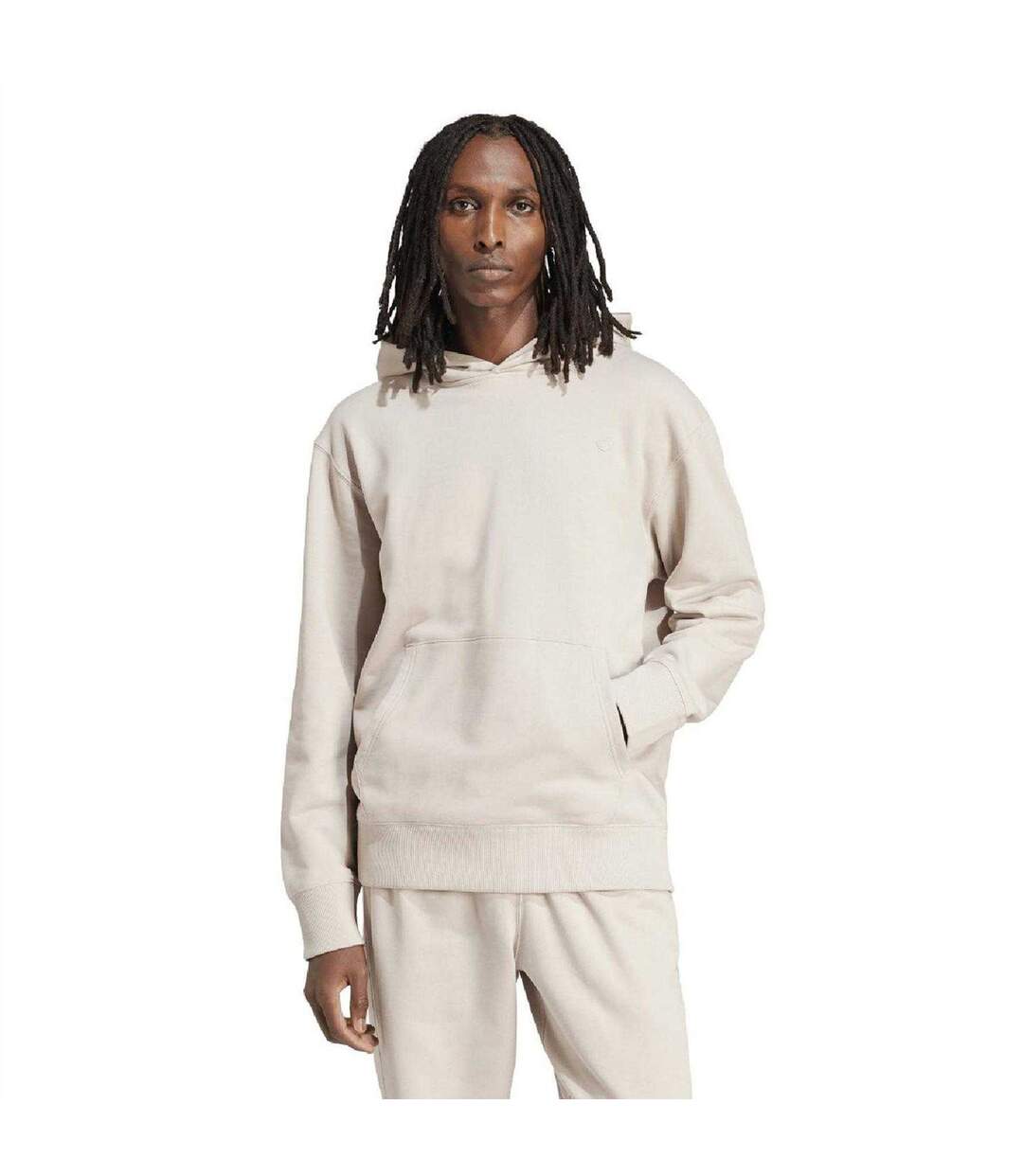 Mens Adicolor Contempo French Terry Hoodie Beige Adidas-4