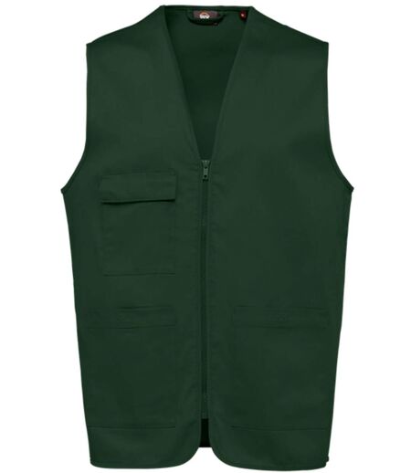 Gilet multipoches léger sans manches - Unisexe - WK608 - vert forêt