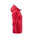 Mens Plain Full Zip Hoodie Red Printer-3