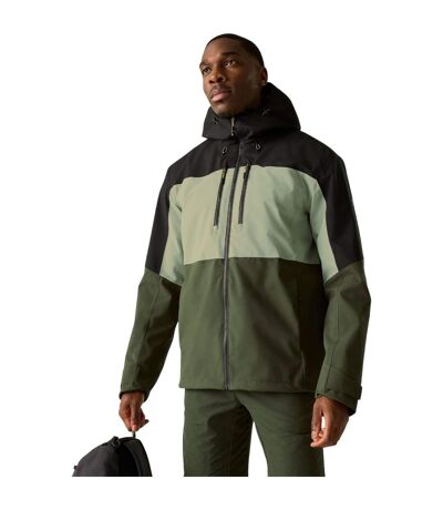 Mens Maland Ii Waterproof Jacket Sage Black Dark Khaki Regatta
