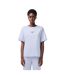 Womens/ladies Printed Cotton Relaxed Fit T-shirt Blue Lacoste-1