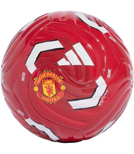 Ballon De Foot Motif/style Manchester United Fc Taille 1 Rouge Jaune Blanc Adidas