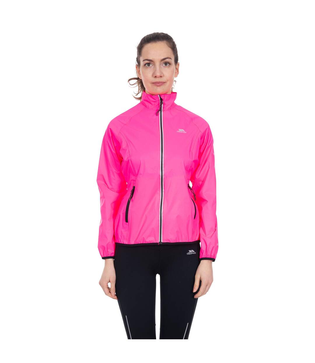 Trespass Womens/Ladies Beaming Packaway Hi-Vis Jacket (Hi Visibility Pink) - UTTP4616-1