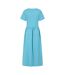 Womens/ladies Long Gathered Dress Spearmint Lazy Jacks-2