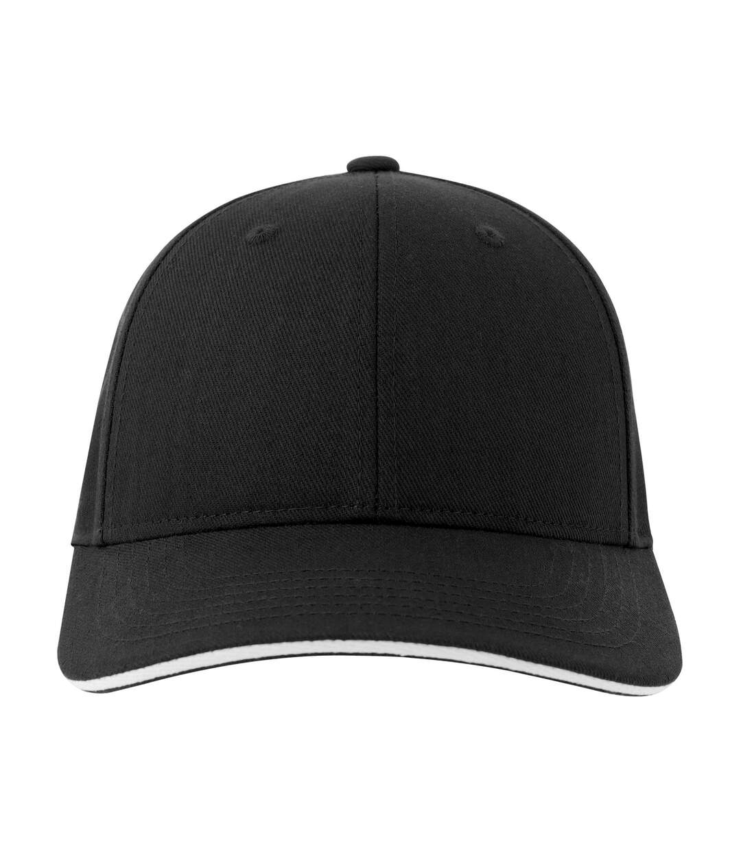 Unisex adult liberty sandwich 6 panel sustainable cap black/white Atlantis-4