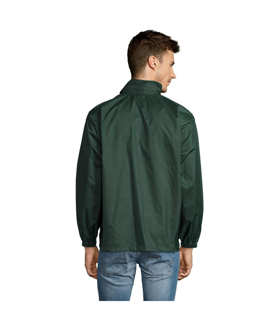 Veste coupe-vent surf unisexe vert foncé SOLS