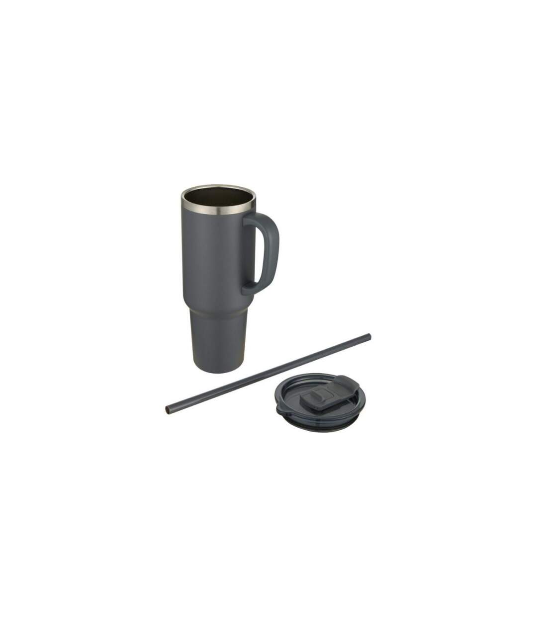 Sydney vacuum insulated 1200ml mug with straw one size grey Generic-3