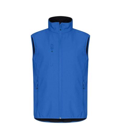 Mens Classic Soft Shell Jacket Royal Blue Clique