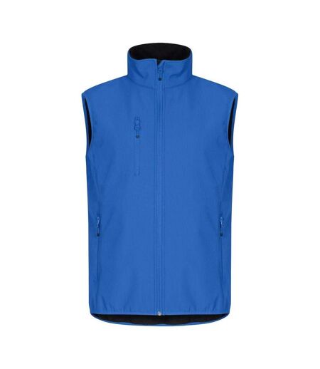 Mens Classic Soft Shell Jacket Royal Blue Clique