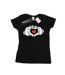 Disney T-shirt en coton Femmes/Ladies Mickey Mouse Heart Hands (Noir) - UTBI32107-1