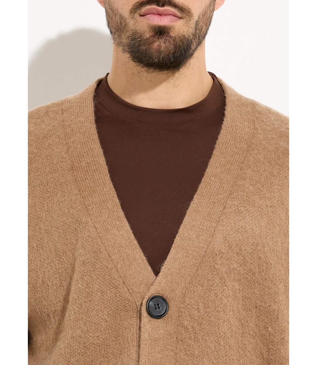 Gilet chaud en maille avec de la laine-4