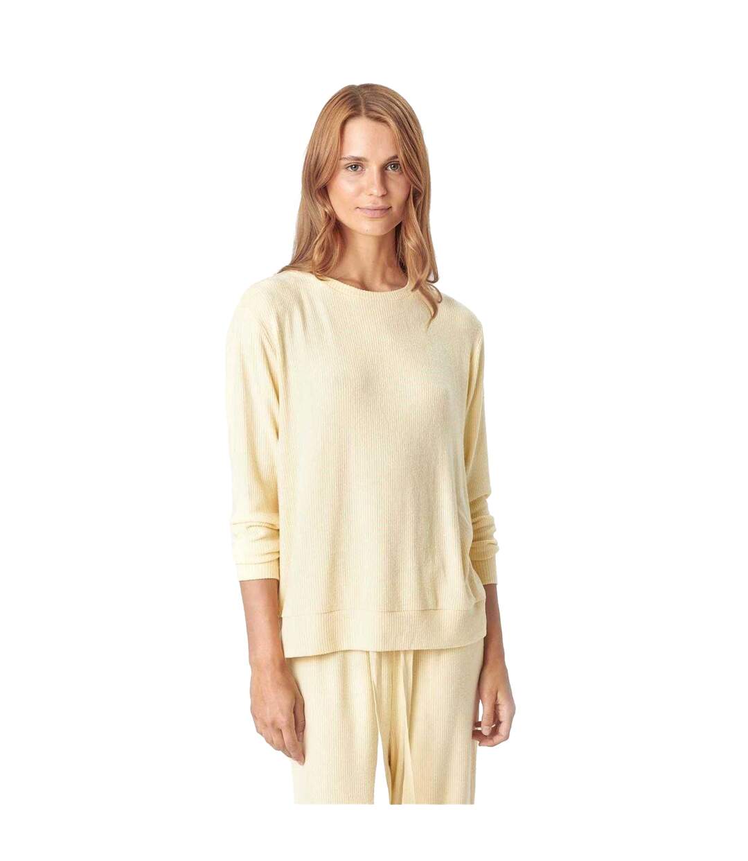 Womens/ladies Lydia Long-sleeved Blouse Straw CCDK Copenhagen-1