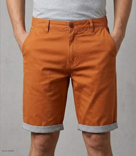 Bermuda uni avec revers CHALLENGER IBIZA2 : le short 100% coton au style estival affirmé