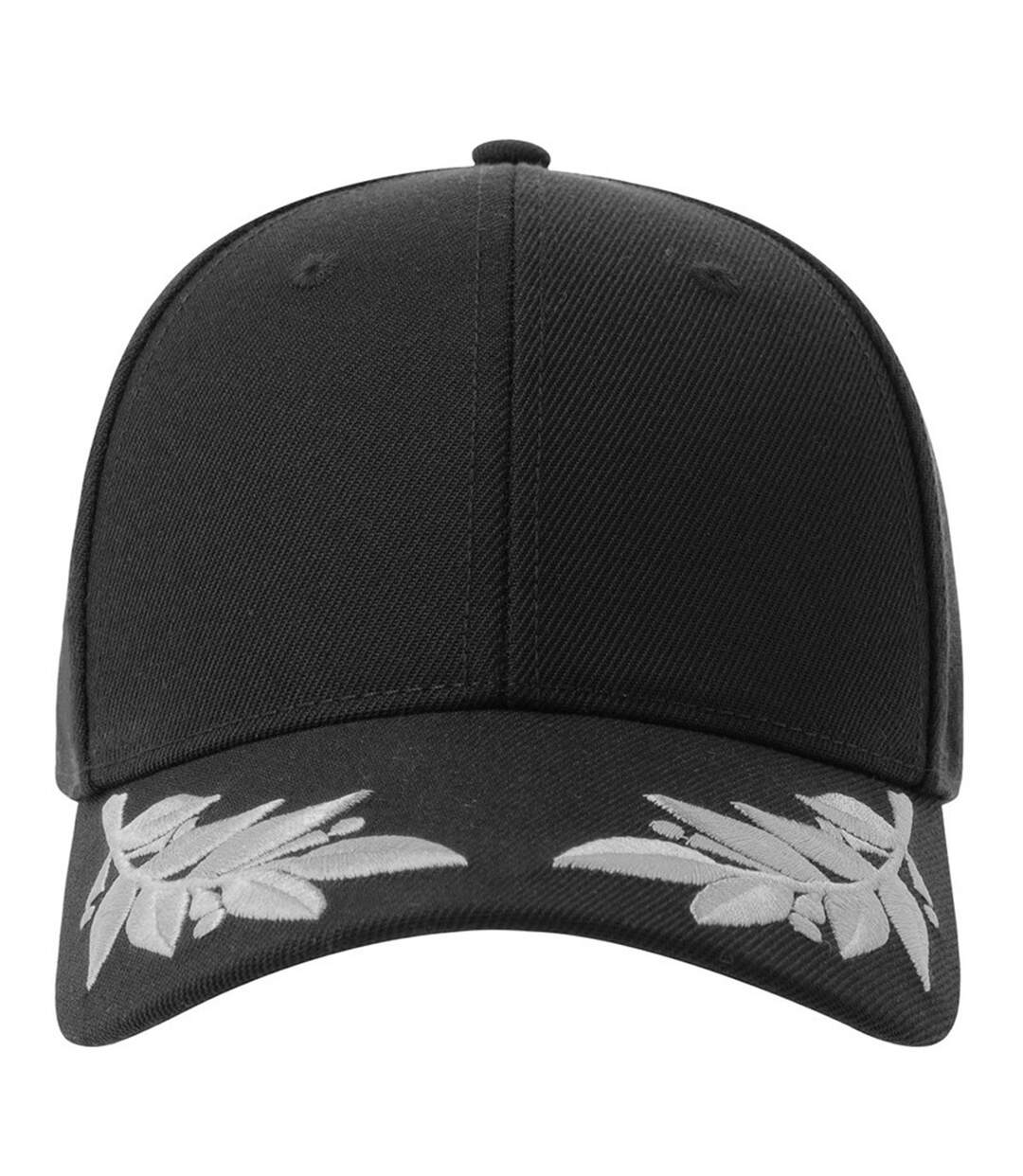 Casquette De Baseball Motif/style 6 Panneaux Winner S Adulte Noir Atlantis-1