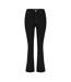 Womens/ladies Denim Flared Jeans Black Biba-2