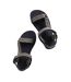 Womens/ladies trek walking sandals navy Weird Fish-4